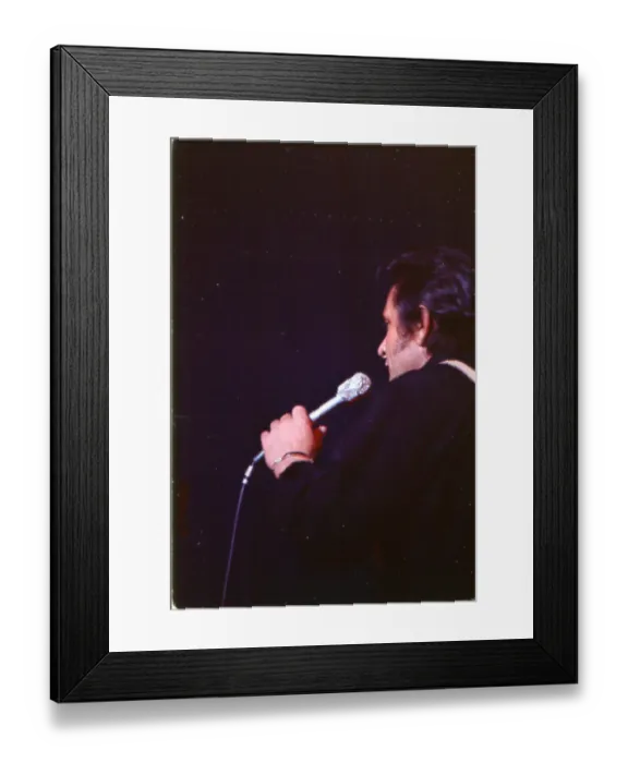 Framed Print : Johnny Cash Performing Framed Print : Johnny Cash Performing