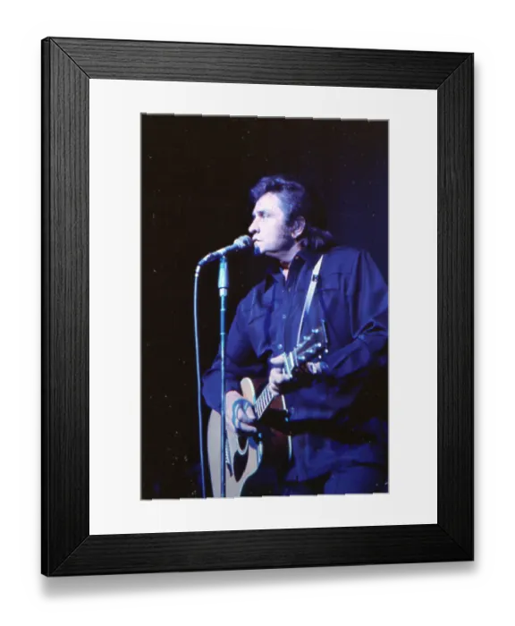 Framed Print : Johnny Cash Performing Framed Print : Johnny Cash Performing