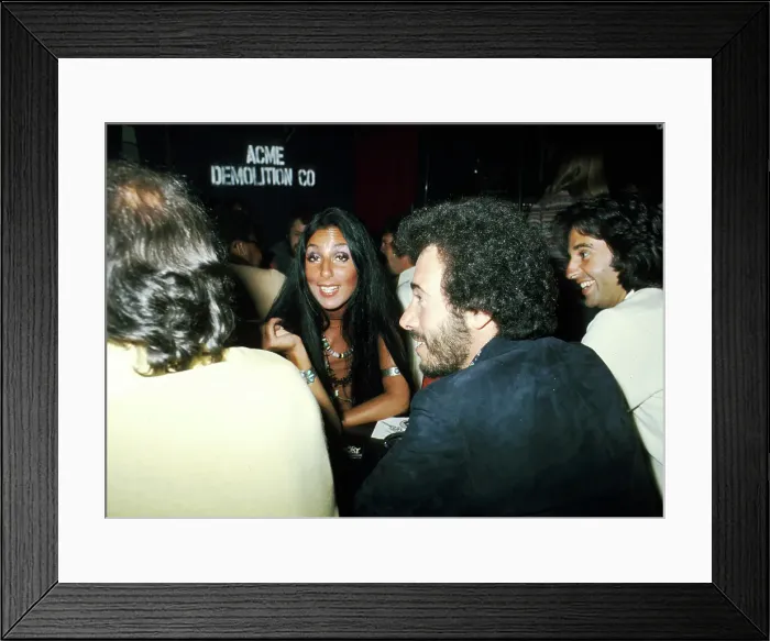 Framed Print : Cher & David Geffen Framed Print : Cher & David Geffen