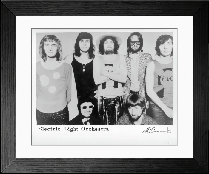 Framed Print : Electric Light Orchestra 1973 Lineup Portrait Framed Print : Electric Light Orchestra 1973 Lineup Portrait