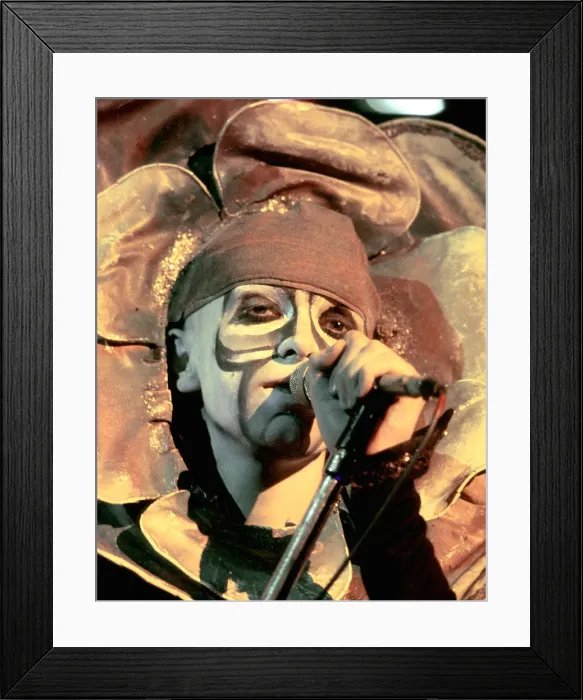 Framed Print : Genesis Foxtrot Flower Costume Framed Print : Genesis Foxtrot Flower Costume