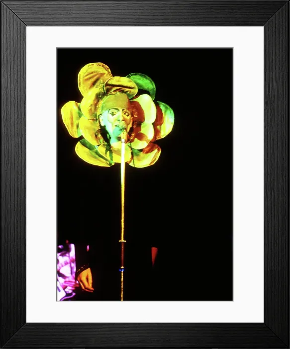 Framed Print : Genesis Foxtrot Flower Costume Framed Print : Genesis Foxtrot Flower Costume