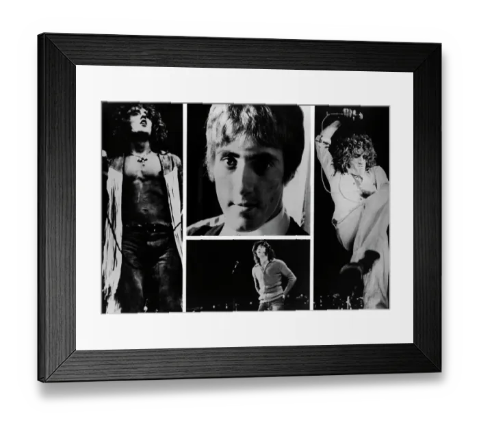 Framed Print : The Who Singer Collage Framed Print : The Who Singer Collage
