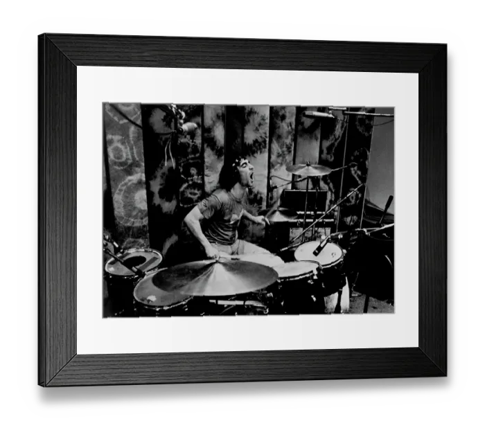 Framed Print : The Who Drummer Recording Framed Print : The Who Drummer Recording