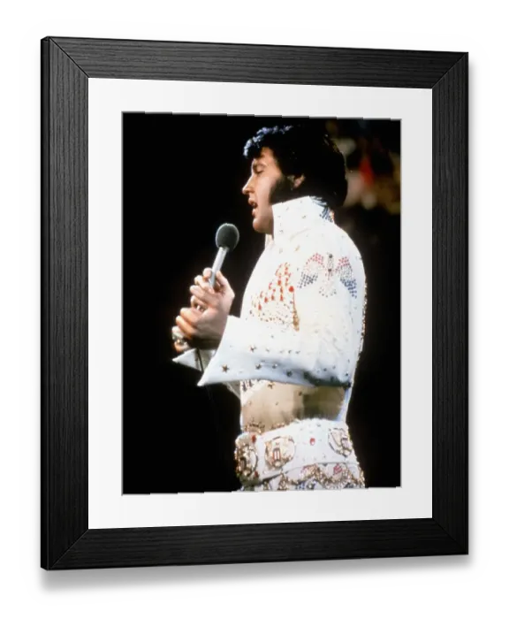Framed Print : Elvis Presley performs onstage In Hawaii Framed Print : Elvis Presley performs onstage In Hawaii