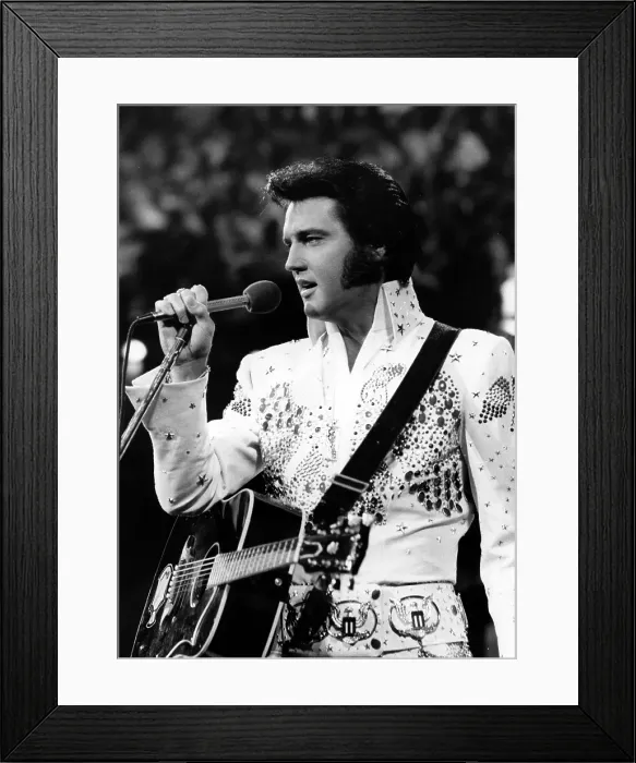 Framed Print : Elvis Presley performs onstage In Hawaii Framed Print : Elvis Presley performs onstage In Hawaii