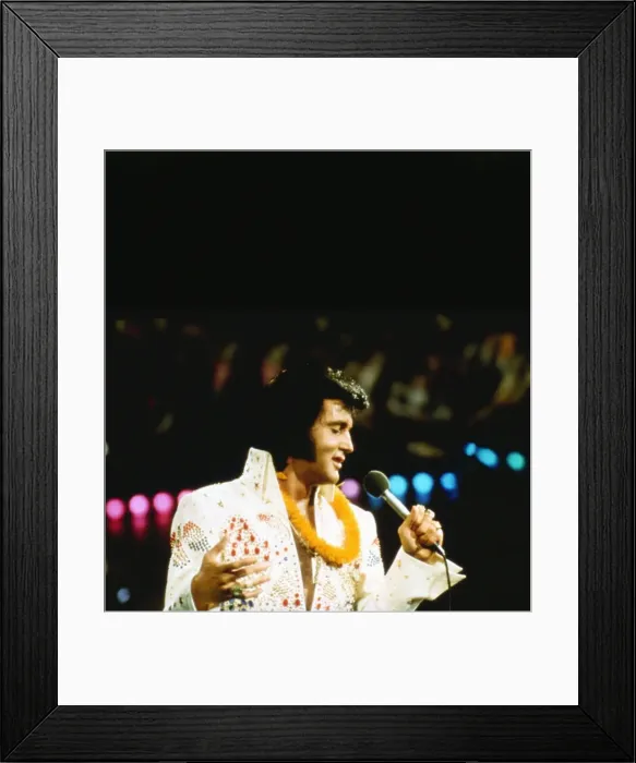 Framed Print : Elvis Presley performs onstage In Hawaii Framed Print : Elvis Presley performs onstage In Hawaii