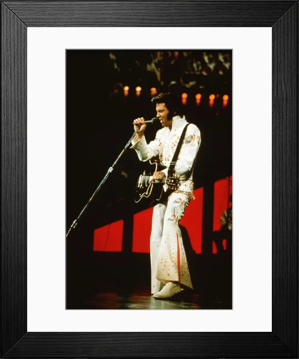 Framed Print : Elvis Presley performs onstage In Hawaii Framed Print : Elvis Presley performs onstage In Hawaii