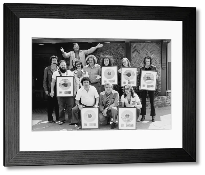 Framed Print : Steely Dan Receives Gold Record Framed Print : Steely Dan Receives Gold Record