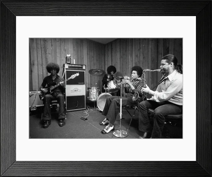 Framed Print : Sly & The Family Stone Recording Framed Print : Sly & The Family Stone Recording