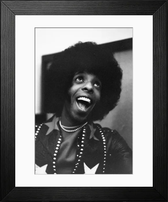 Framed Print : Sly Stone Portrait