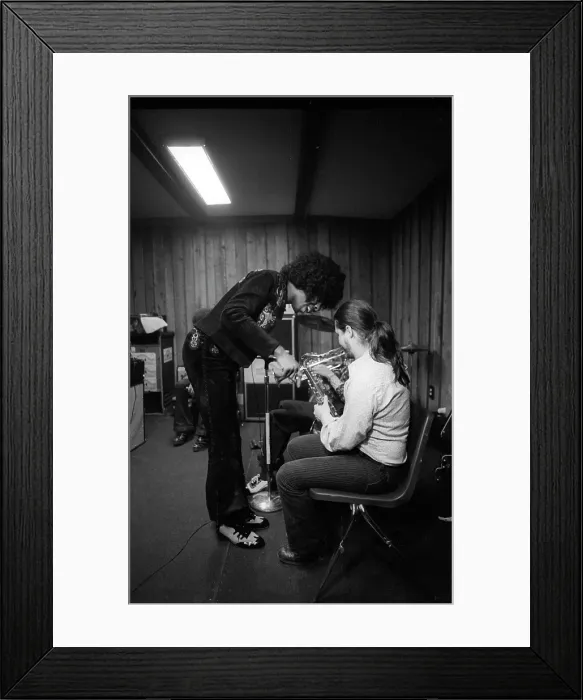 Framed Print : Sly And Family Stone Recording