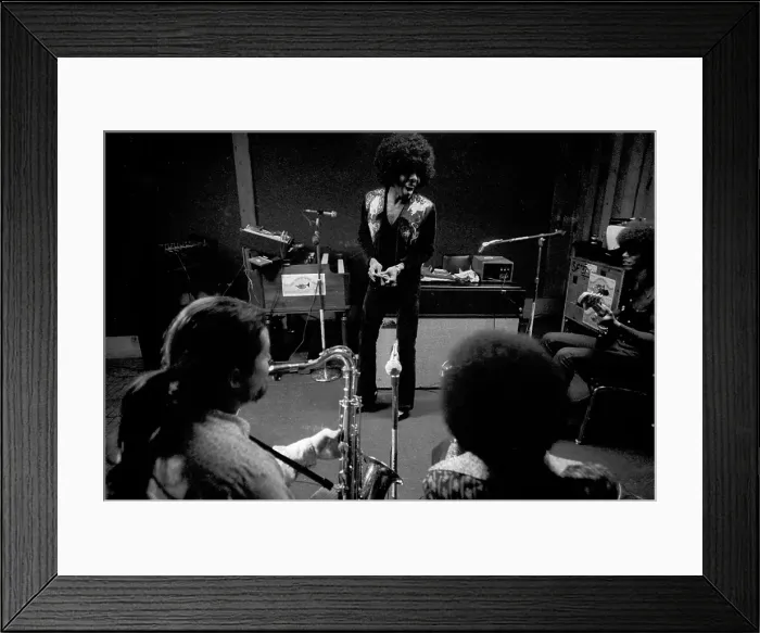 Framed Print : Sly And The Family Stone Recording Session Framed Print : Sly And The Family Stone Recording Session
