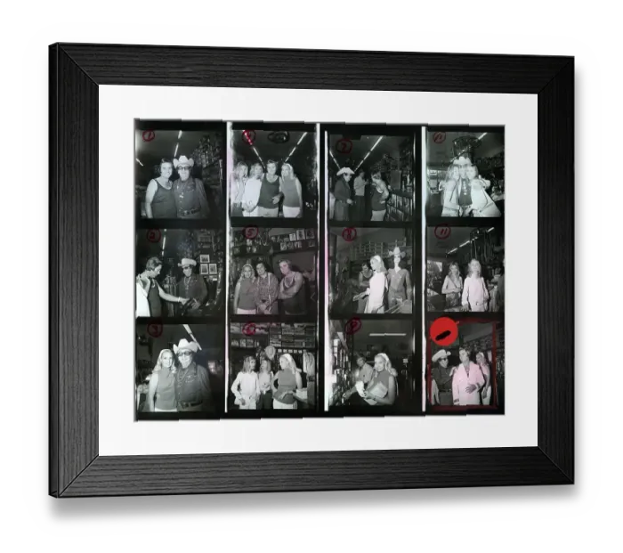 Framed Print : Proof Sheet Shopping At Nudie's Rodeo Tailor Framed Print : Proof Sheet Shopping At Nudie's Rodeo Tailor