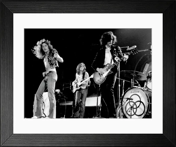 Framed Print : Led Zeppelin At The Forum Framed Print : Led Zeppelin At The Forum
