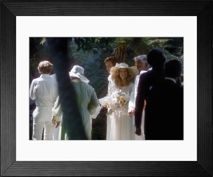 Framed Print : Farrah Fawcett And Lee Majors Wedding Framed Print : Farrah Fawcett And Lee Majors Wedding