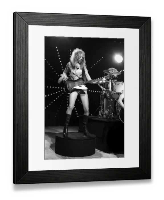 Framed Print : New York Dolls Performing On The Real Don Steele Show