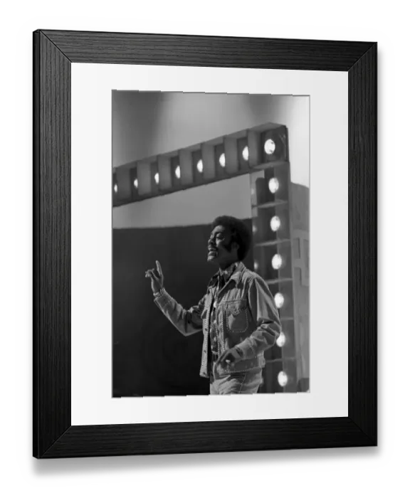 Framed Print : Johnnie Taylor Performing On American Bandstand Framed Print : Johnnie Taylor Performing On American Bandstand