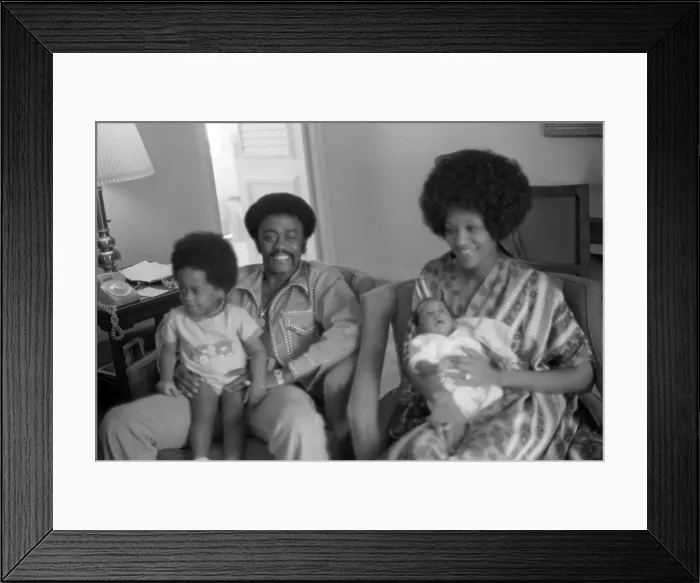 Framed Print : Johnnie Taylor Portrait Session With His Family Framed Print : Johnnie Taylor Portrait Session With His Family