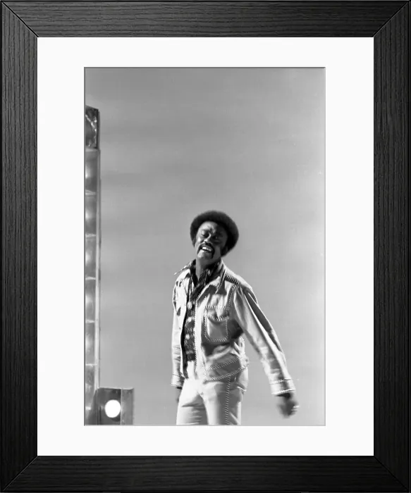 Framed Print : Johnnie Taylor Performing On American Bandstand Framed Print : Johnnie Taylor Performing On American Bandstand