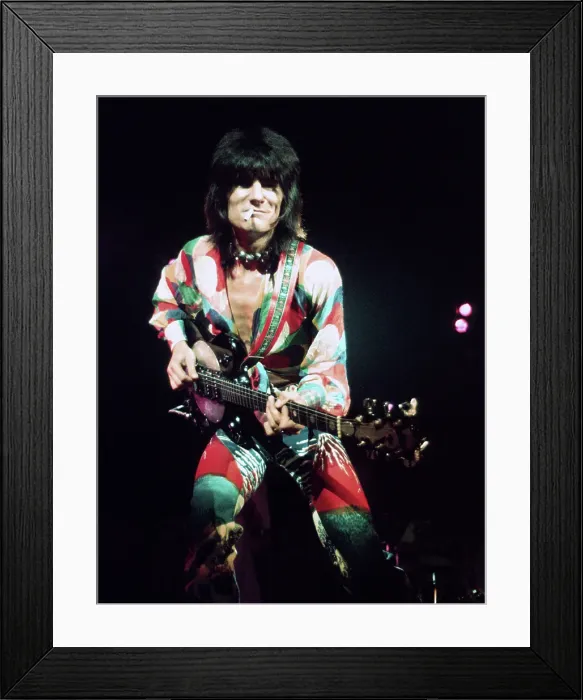 Framed Print : Ronnie Wood Performing In The Faces Framed Print : Ronnie Wood Performing In The Faces