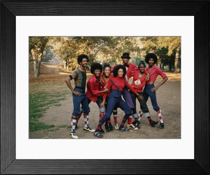 Framed Print : Right On! Fashion Shoot, 1973