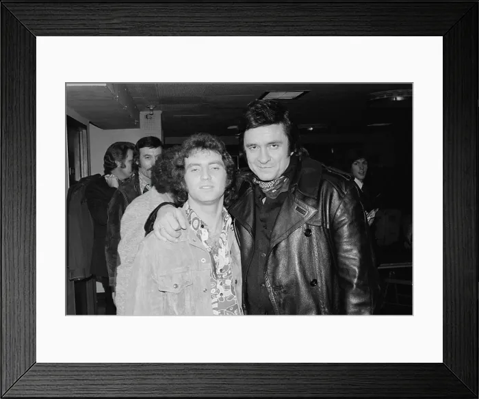 Framed Print : Larry Gatlin And Johnny Cash Framed Print : Larry Gatlin And Johnny Cash