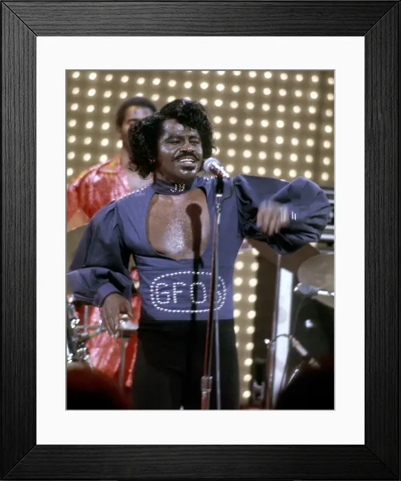 Framed Print : James Brown On The Midnight Special TV Show Framed Print : James Brown On The Midnight Special TV Show