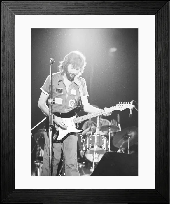 Framed Print : Clapton In A Jumpsuit Framed Print : Clapton In A Jumpsuit