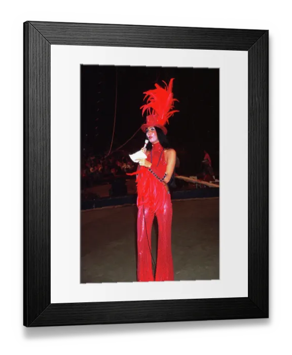 Framed Print : Cher At The Ringling Brothers Circus Framed Print : Cher At The Ringling Brothers Circus