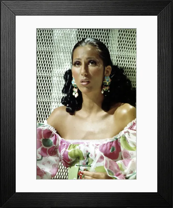 Framed Print : Cher Performing Framed Print : Cher Performing