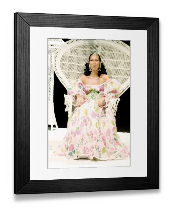 Framed Print : Cher Performing Framed Print : Cher Performing