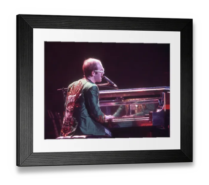 Framed Print : Elton In Green Framed Print : Elton In Green
