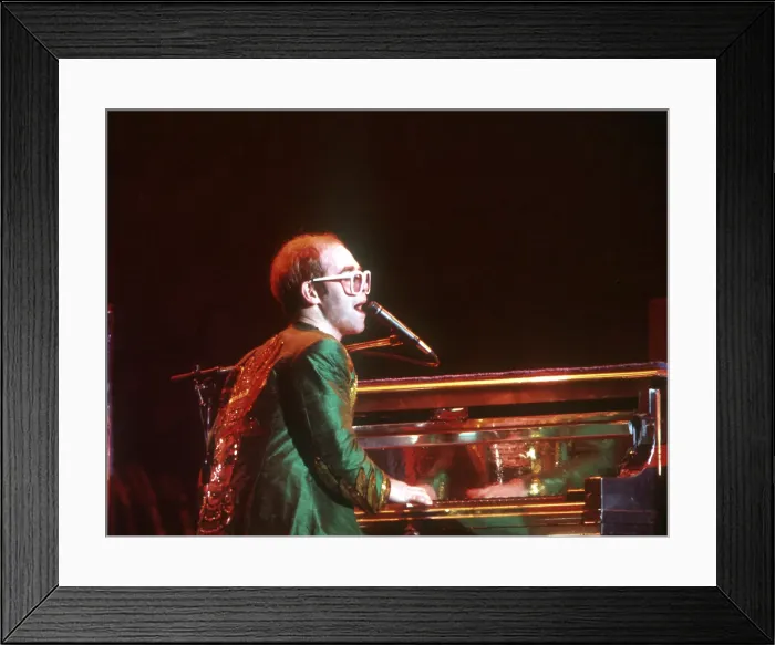 Framed Print : Elton In Green Framed Print : Elton In Green