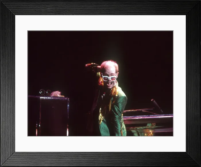 Framed Print : Elton In Green Framed Print : Elton In Green