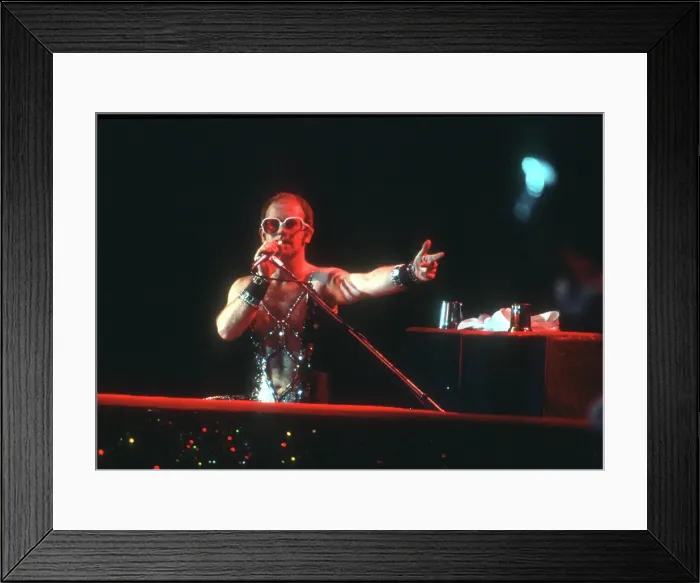 Framed Print : Elton John Performing Framed Print : Elton John Performing