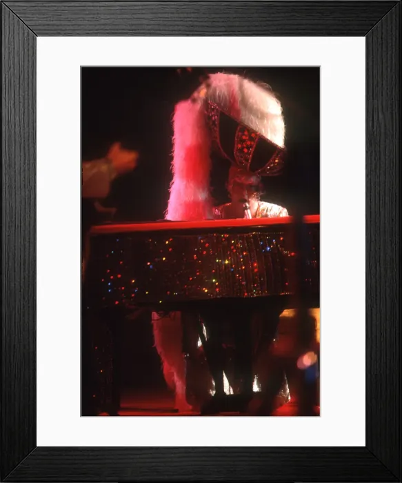 Framed Print : Elton John In A Big Ole Fuzzy Hat Framed Print : Elton John In A Big Ole Fuzzy Hat