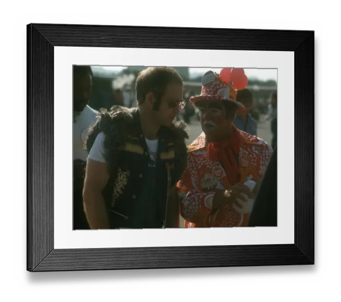 Framed Print : Elton John 1974 Tour Party Framed Print : Elton John 1974 Tour Party