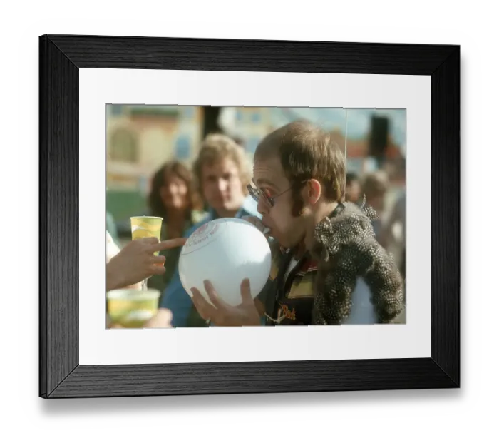 Framed Print : Elton John 1974 Tour Party Framed Print : Elton John 1974 Tour Party