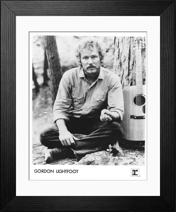 Framed Print : Gordon Lightfoot Portrait Framed Print : Gordon Lightfoot Portrait