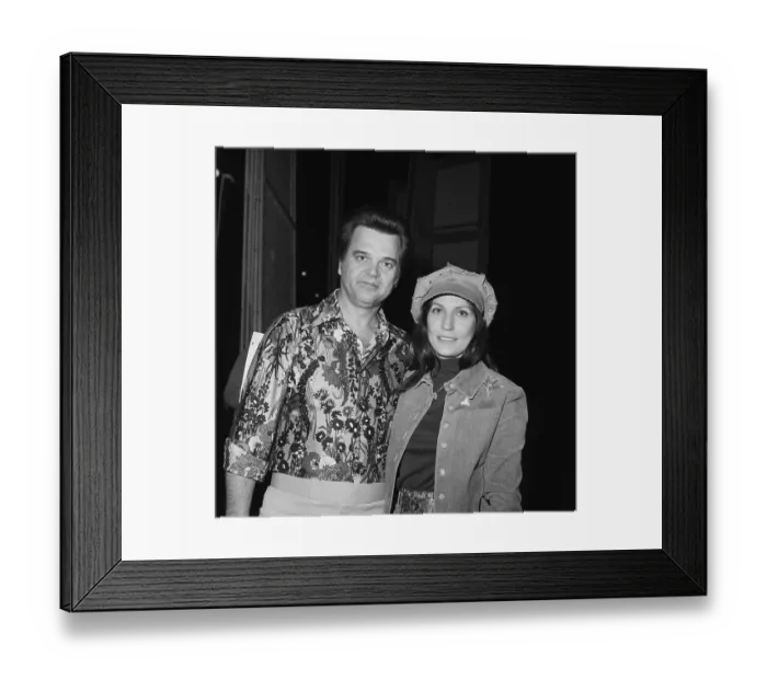 Framed Print : Loretta Lynn & Conway Twitty Portrait Framed Print : Loretta Lynn & Conway Twitty Portrait