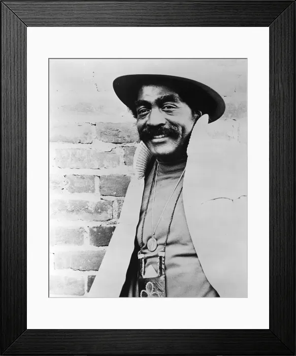 Framed Print : Portrait. CIRCA 1974: Blues singer Jimmy Witherspoon prepares to perform Framed Print : Portrait. CIRCA 1974: Blues singer Jimmy Witherspoon prepares to perform