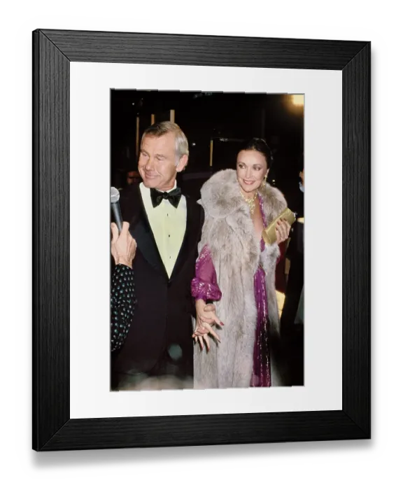 Framed Print : Johnny Carson And Joanna Framed Print : Johnny Carson And Joanna