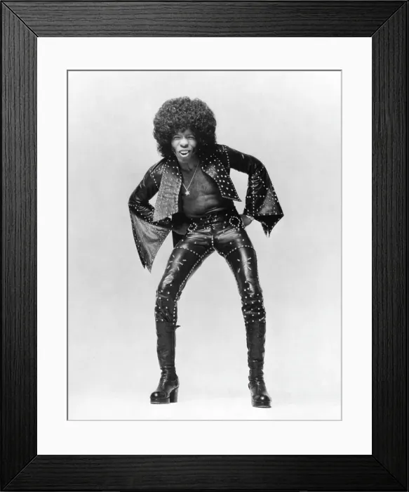 Framed Print : Sly Stone Portrait Framed Print : Sly Stone Portrait