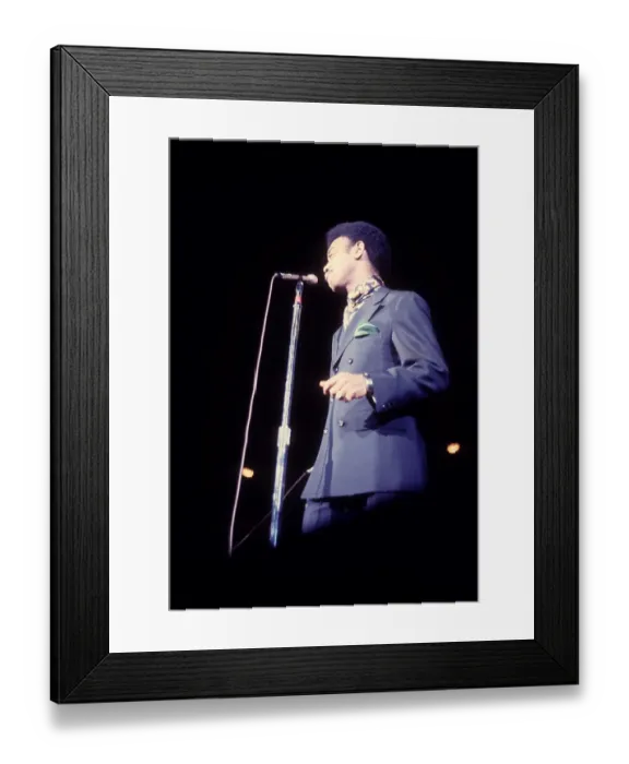 Framed Print : Johnnie Taylor Performing Framed Print : Johnnie Taylor Performing
