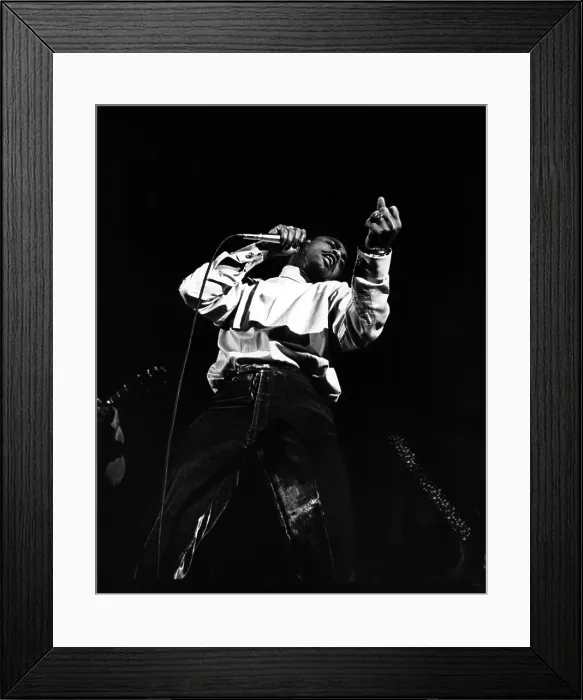 Framed Print : Johnnie Taylor Performing Framed Print : Johnnie Taylor Performing