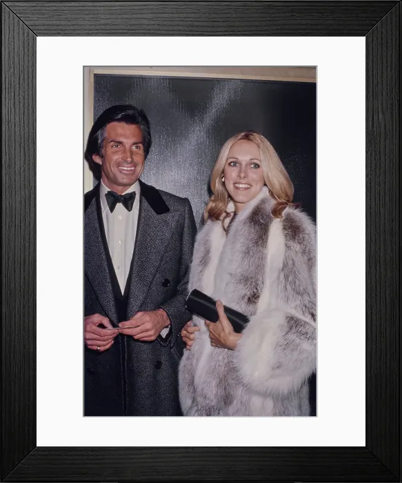 Framed Print : George Hamilton & Alana Hamilton Framed Print : George Hamilton & Alana Hamilton