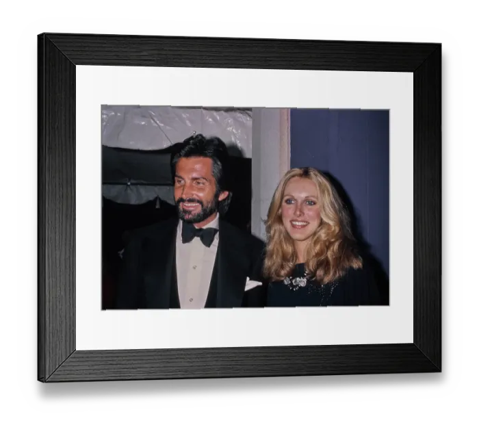 Framed Print : George Hamilton & Alana Hamilton Framed Print : George Hamilton & Alana Hamilton