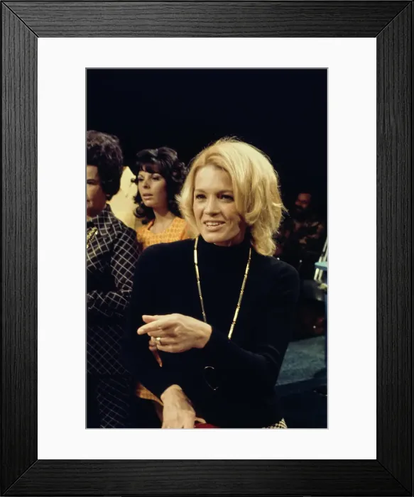 Framed Print : Angie Dickinson On Celebrity Bowling Framed Print : Angie Dickinson On Celebrity Bowling