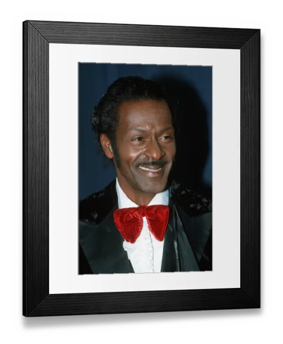Framed Print : Chuck Berry Attends An Event Framed Print : Chuck Berry Attends An Event